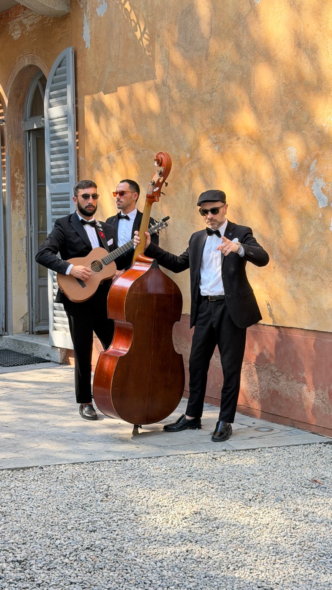 Trio jazz dal vivo a un evento elegante